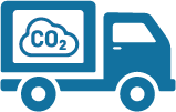 camion avec c02 BLEU